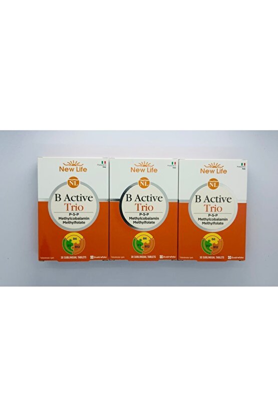 B Active Trio 30 Dilaltı Tablet 3 Adet