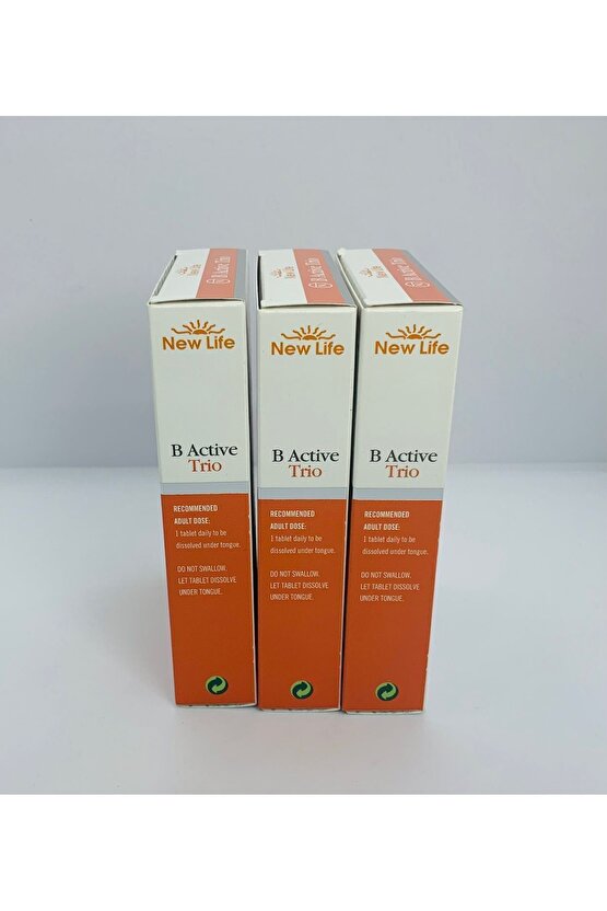 B Active Trio 30 Dilaltı Tablet 3 Adet