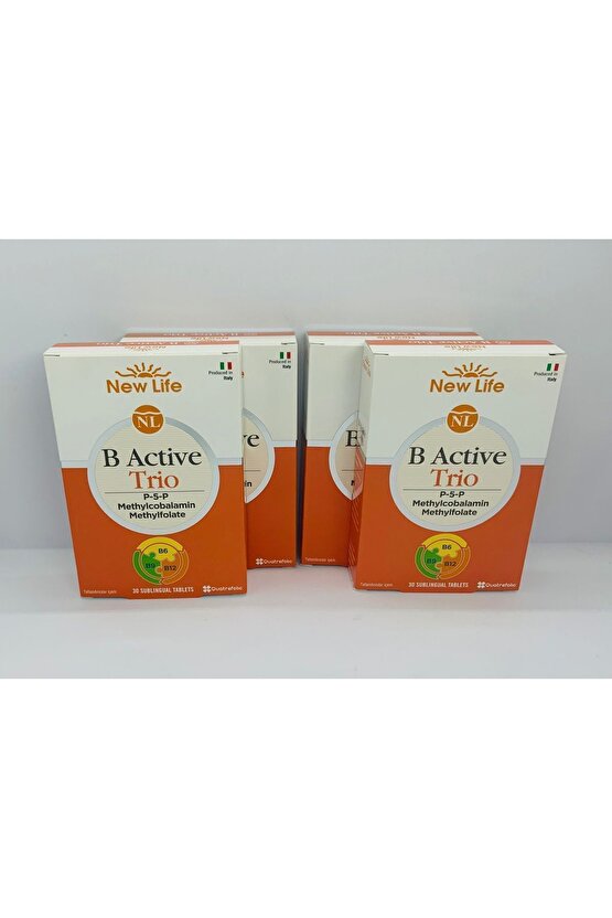 B Active Trio 30 Dilaltı Tablet 4 Adet