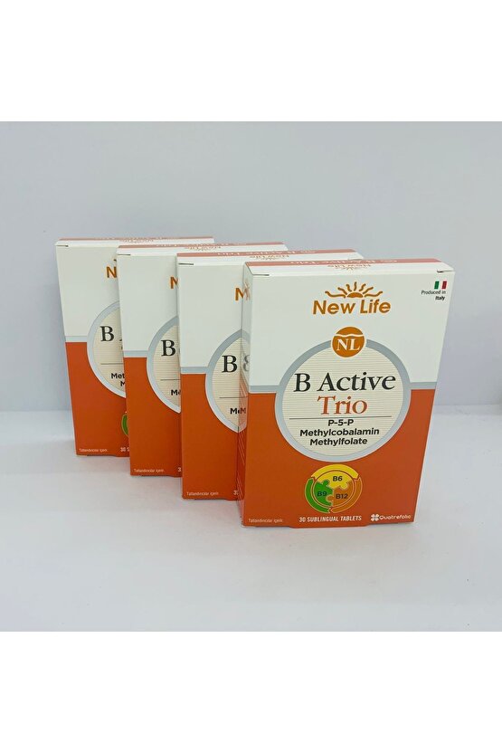 B Active Trio 30 Dilaltı Tablet 4 Adet