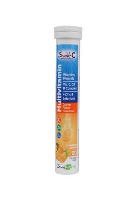Suda C Multivitamin Orange 20 Efervesan Tablet