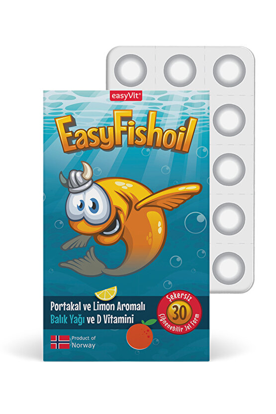 EasyFishoil Omega 3 Çiğnenebilir 30 Adet Jel