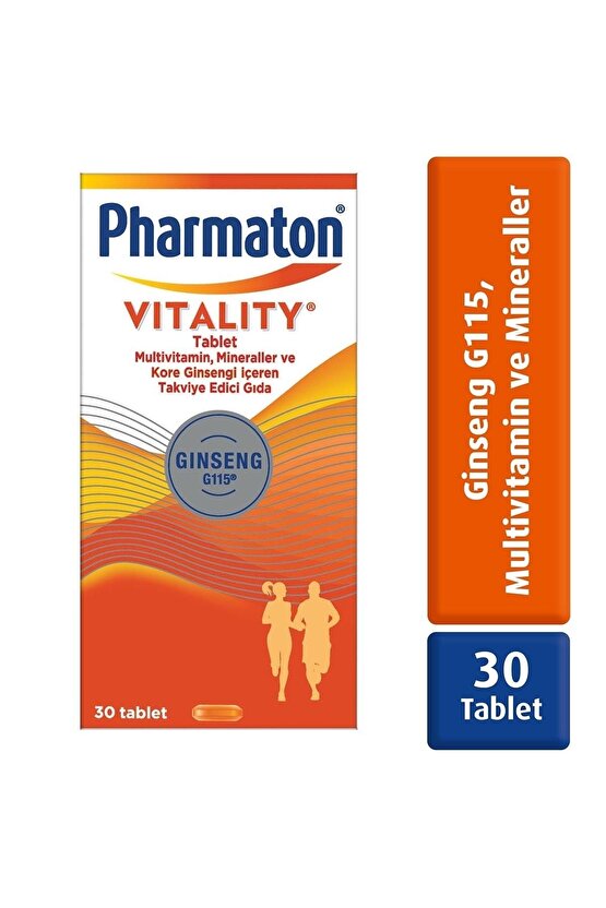 Vitality 30 Tablet - Ginseng G115, Multivitamin Ve Mineraller 8683060010220