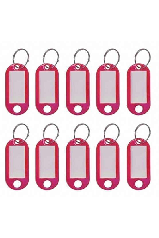 Plastik Anahtarlık Pembe 100lü Paket