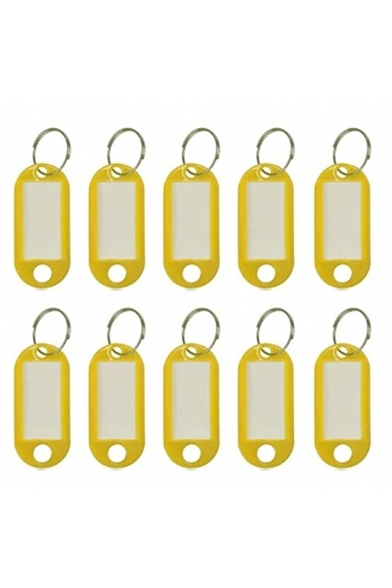Plastik Anahtarlık Sarı 100lü Paket