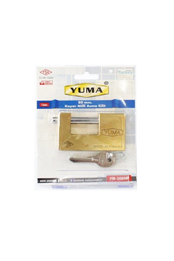 Kayar Milli Asma Kilit 80 Mm Ym3080r Ym-3080