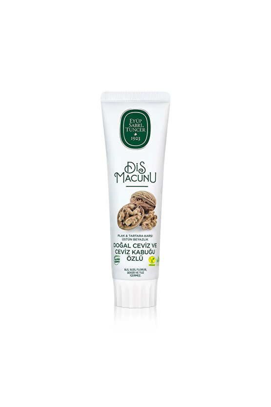 Doğal Ceviz ve Ceviz Kabuğu Özlü Diş Macunu 90 ml