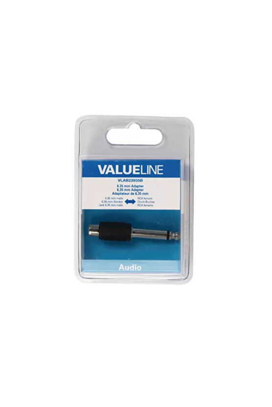 Ses Adaptörü 6,35 Mm Erkek Rca Kalın Siyah