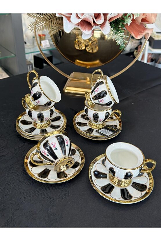 ACAR SCARLET 6 KİŞİLİK PORSELEN KAHVE FİNCAN TAKIMI