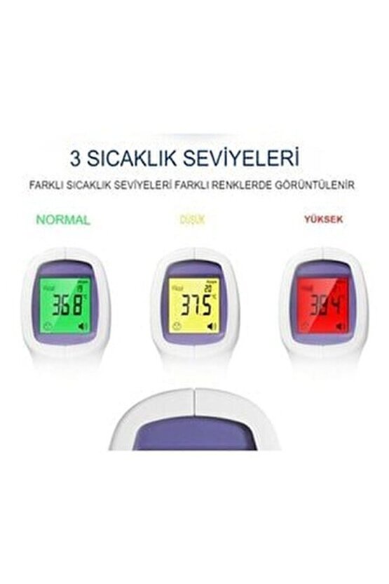 Uzaktan Uzaktan Temassız Kızılötesi Dijital Ateş Ölçer Termometre