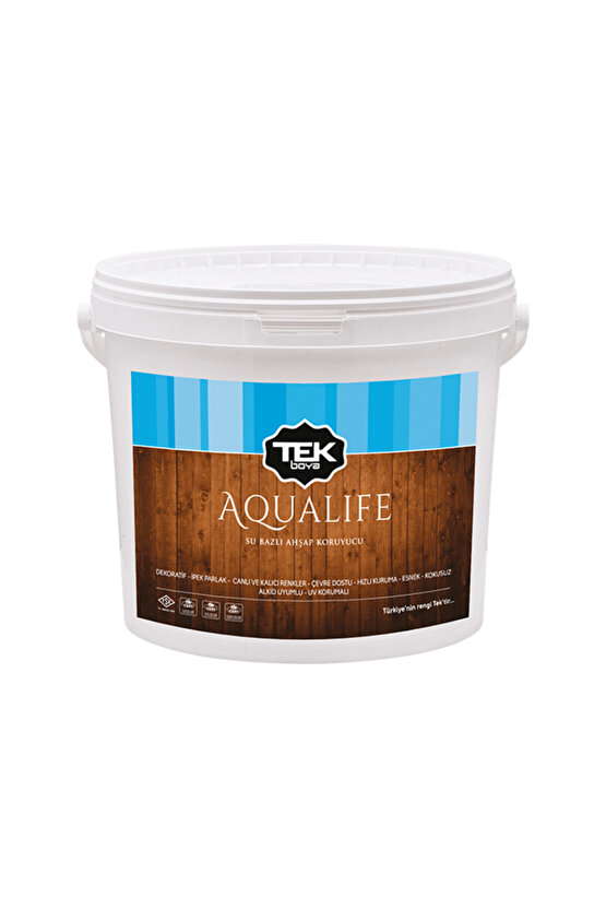 Tek Aqualıfe Su Bazlı Ahşap Koruyucu Açık Meşe 0,75lt