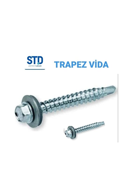 Trapez Vida Matkap Uclu Çatı Vidası 5,5x25 Smnts C440 ** 10 Adet Vida