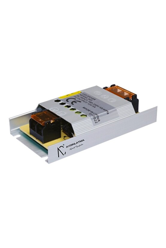 Çok Kaliteli 5 Amper (60W) Süper Slim 12V Trafo, Alüminyum Bal Peteği Gövde 12V, 60W Led Driver