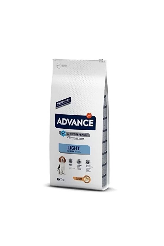 Light Medium Tavuklu Orta Irk Diyet Köpek Maması 12 Kg