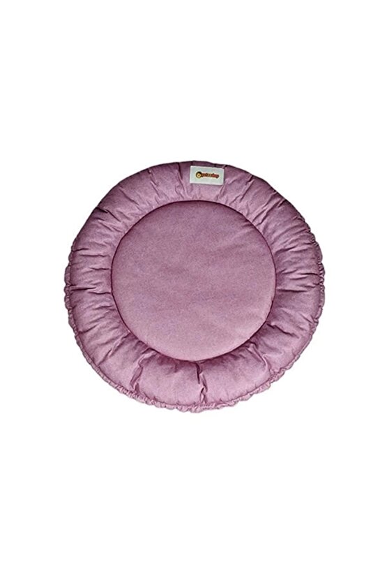 Sunflower Çift Taraflı Peluş Kedi ve Köpek Yatağı GriPembe 85 Cm
