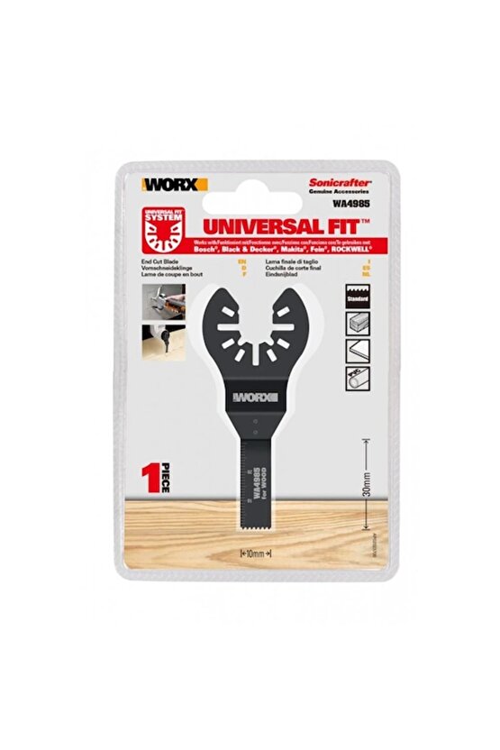WORX WA4985 Çok Amaçlı Raspalama Makinası İçin 10x30mm Ahşap, Fiberglas, PVC Universal Hassas Kesme