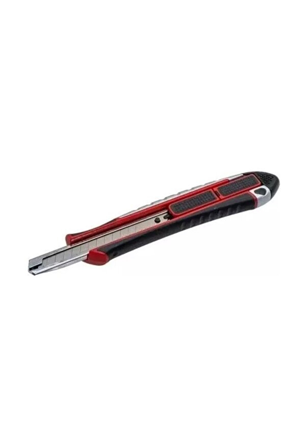 Pro Metal Gövde Maket Bıçağı Emniyetli Otomatik Kilitli 9 mm-İZELTAŞ 14000005048