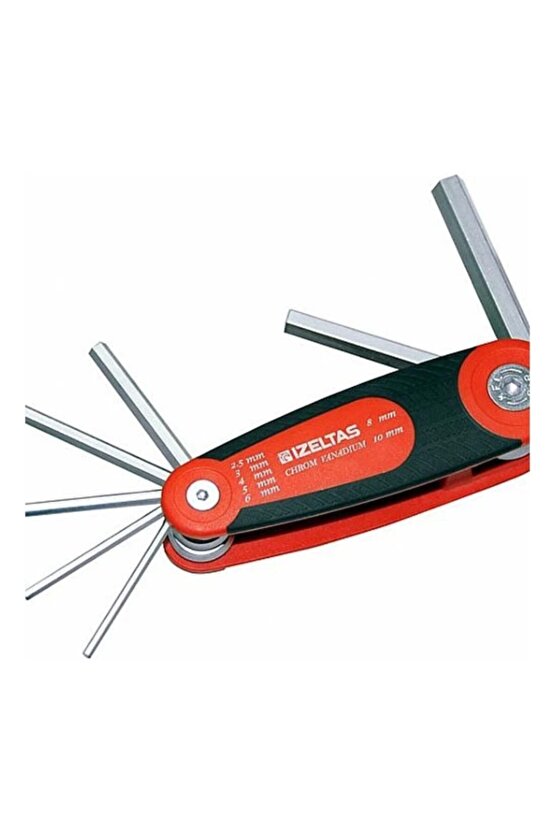 İzeltaş 4912000007 Kaset Allen Anahtar Takımı 7 Parça (1,5 MM - 6 MM)