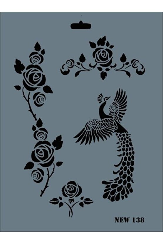 New Seri N-138 Stencil 35x25 Cm