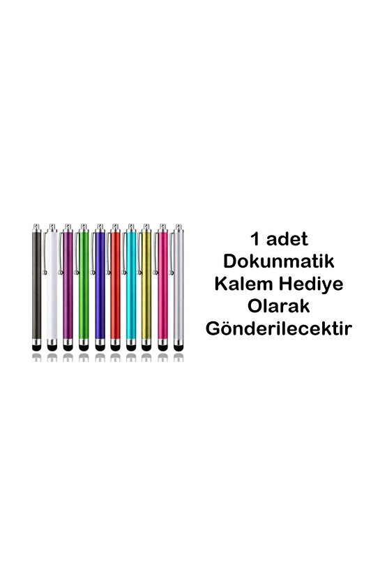 Galaxy Tab A9 SM-X110 8.7 Uyumlu Şarjlı Touchpadli Yuvarlak Tuş RGB Bluetooth Klavye