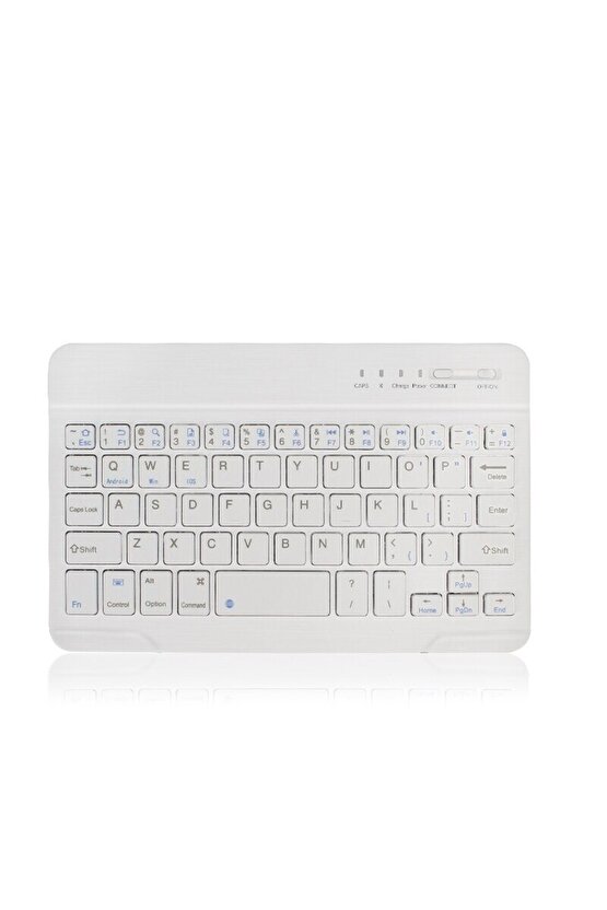 Alcatel 1t 7 Uyumlu Bleutooth Tablet Klavyesi Mini Slim Şarjlı Kablosuz Klavye