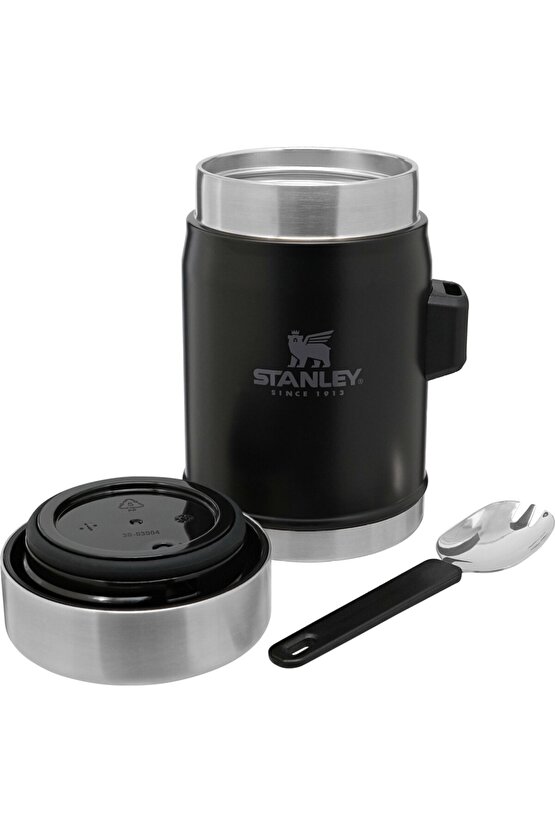 Classic Yemek Termosu Kaşıklı 0,4 L Siyah