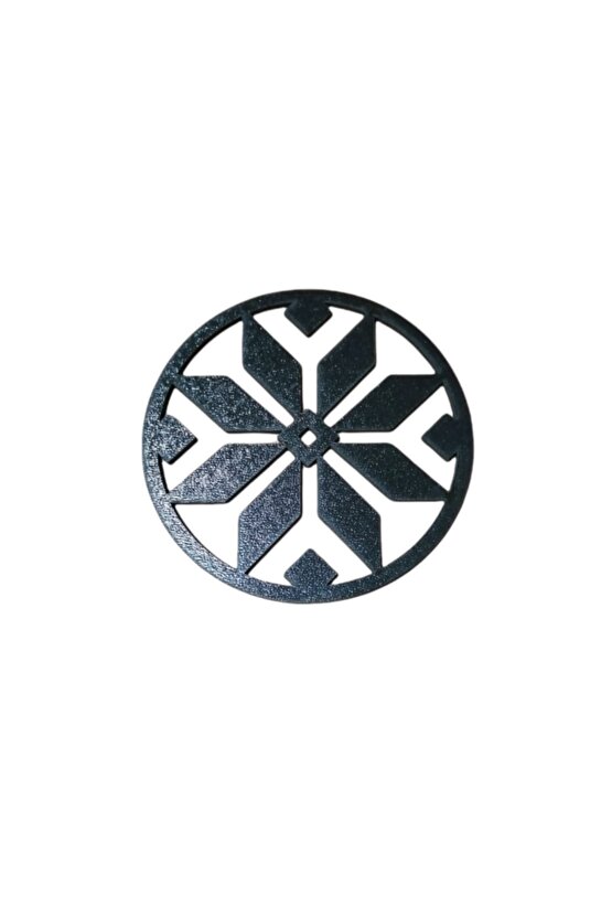 Ahşap Bardak Altlığı Çiçek Desenli 6 Adet 3 Mm 10*10