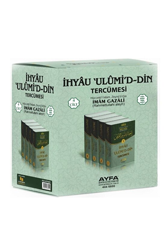 Ihyau Ulumiddin 4 Cilt Büyük Boy Özel Baskı Yeşil Kağıt