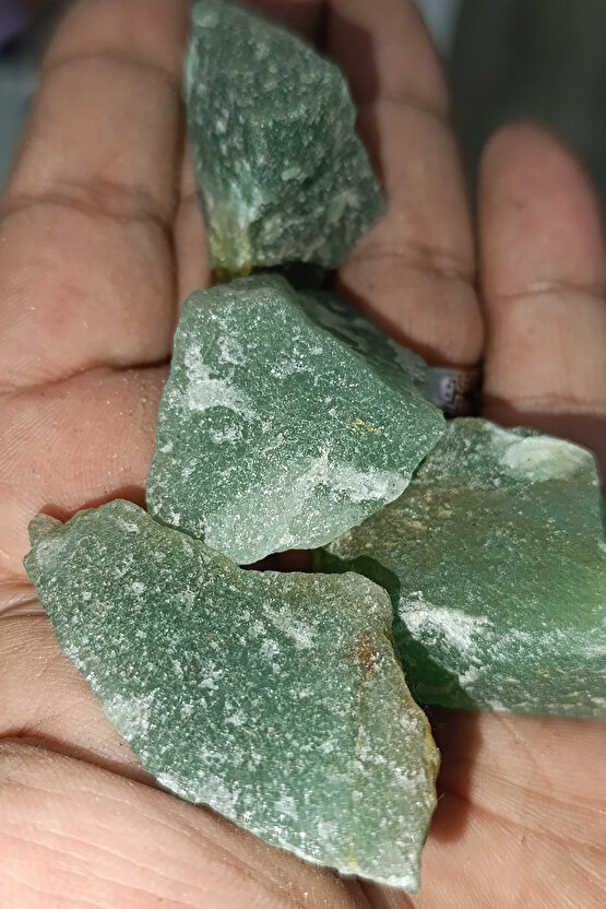 Yeşil Aventurin Taşı İşlenmemiş Doğaltaş Kütle 1 Adet