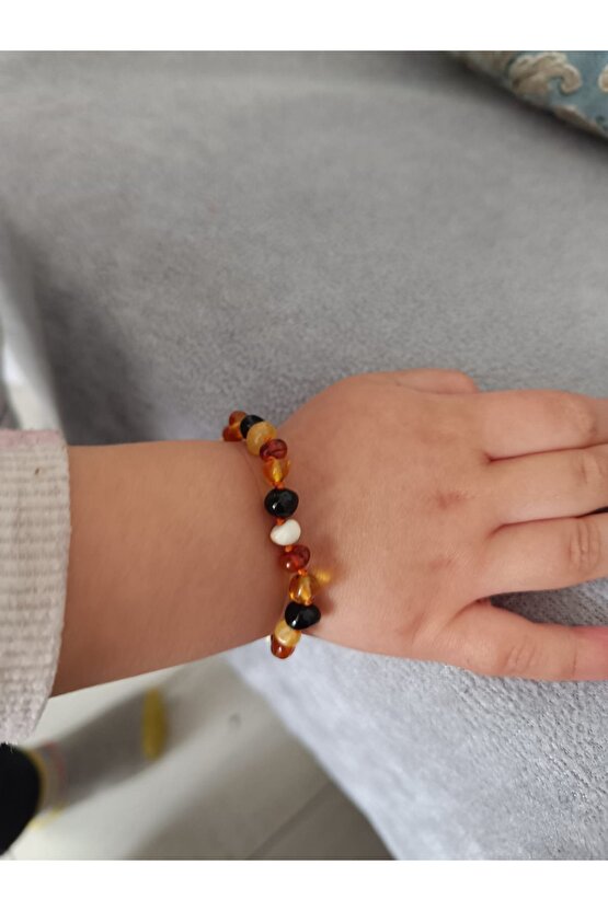 Bebek-çocuk Kehribar Doğaltaş Bileklik