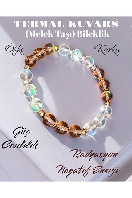 Doğal Taş Termal Kuvars Bileklik