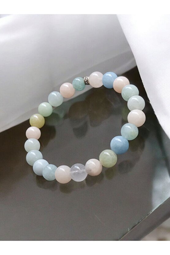 Doğal Taş Morganit Taşı Bileklik