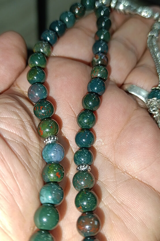 Kan Taşı 8 mm Natural Doğaltaş Bileklik