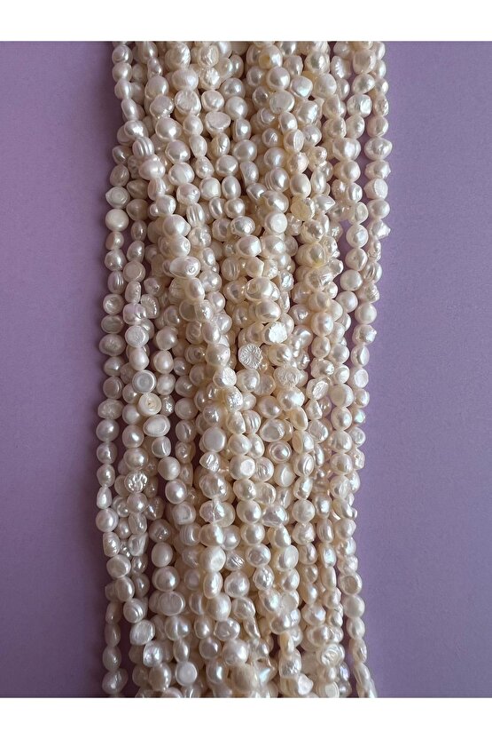 Gerçek inci doğal inci dizi 5-6 mm