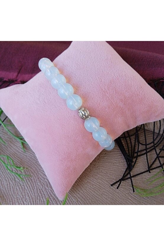 Doğaltaş Bileklik, Opalit Taşı, 8mm