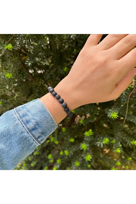 8 MM Lav Taşı Doğal Taş Bileklik