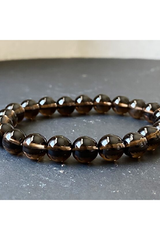 Dumanlı Kuvars Doğal Taş Bileklik, AAA Orijinal Dumanlı Kuvars Taşı Bileklik