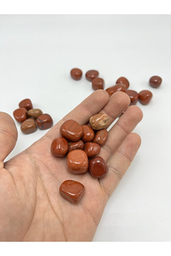 Sertifikalı Kırmızı Jasper Tımbıl Doğal Taş (1 Adet )