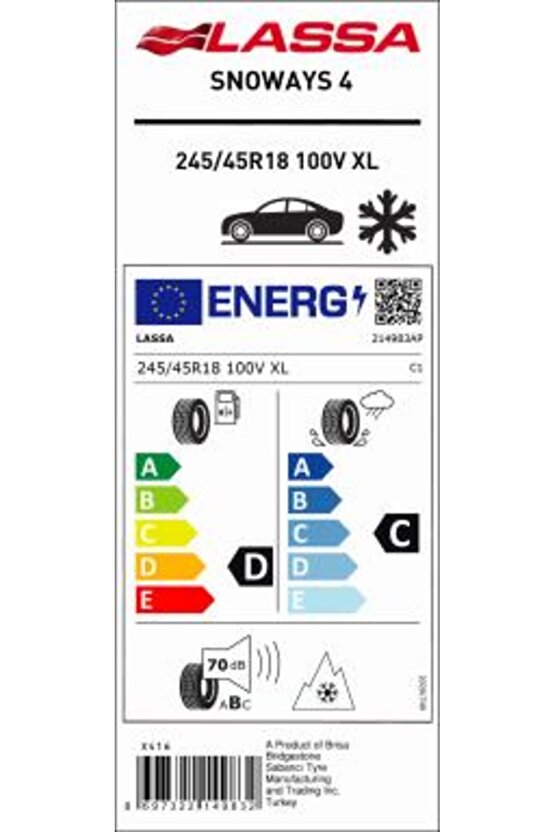 24545R18 100V XL SNOWAYS 4 M+S  SFM