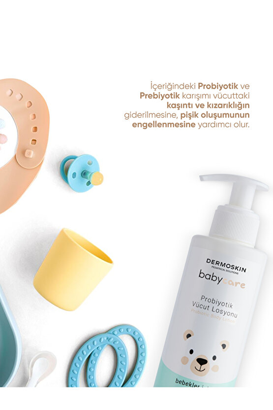 Babycare Probiyotik Vücut Losyonu | Bebek Vücut Nemlendirici Losyon | Hyaluronik Asit | 230 ml