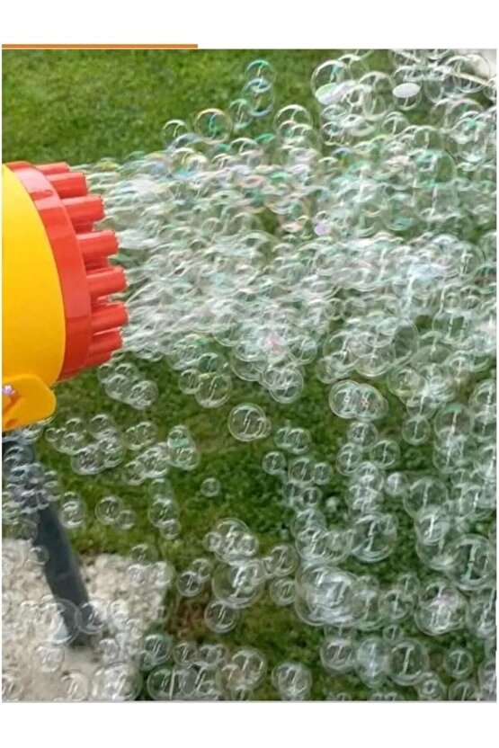 Lrs Store Işıklı Pilli Köpük Baloncuk Makinesi Tabancası Şık Tasarım Bol Köpük Süper Bubble Gun, Çok