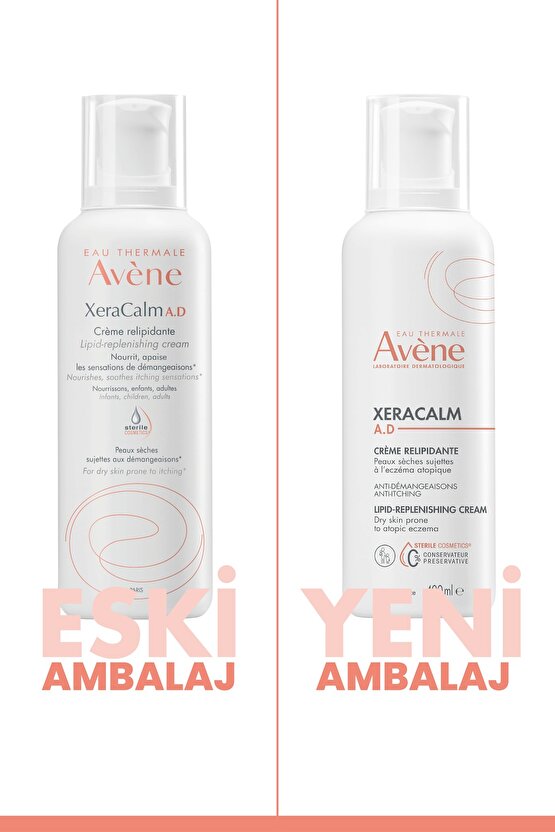 XeraCalm A.D Atopiye Eğilimli Ciltler için Nemlendirici Krem 400 ml