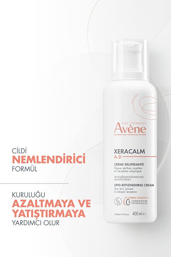 XeraCalm A.D Atopiye Eğilimli Ciltler için Nemlendirici Krem 400 ml