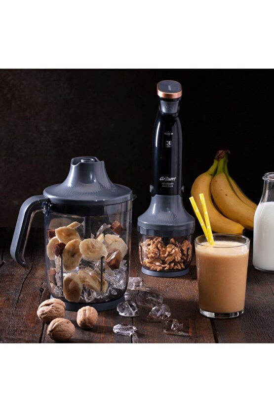 Technoart Maxi Plus Neo Blender Seti 1500 W Siyah - AR1115-S