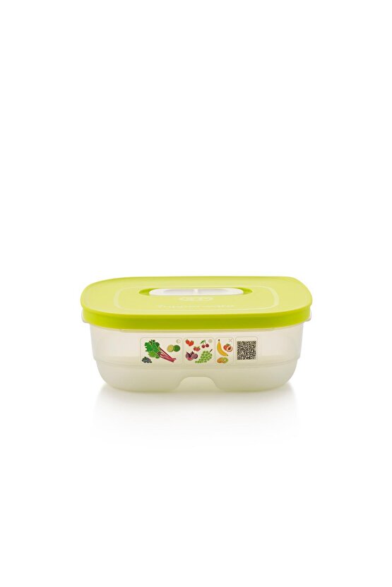 Sera Serisi Kısa Gövdeli Buzdolabı Saklama Kabı Limon 2li Set 800 ml