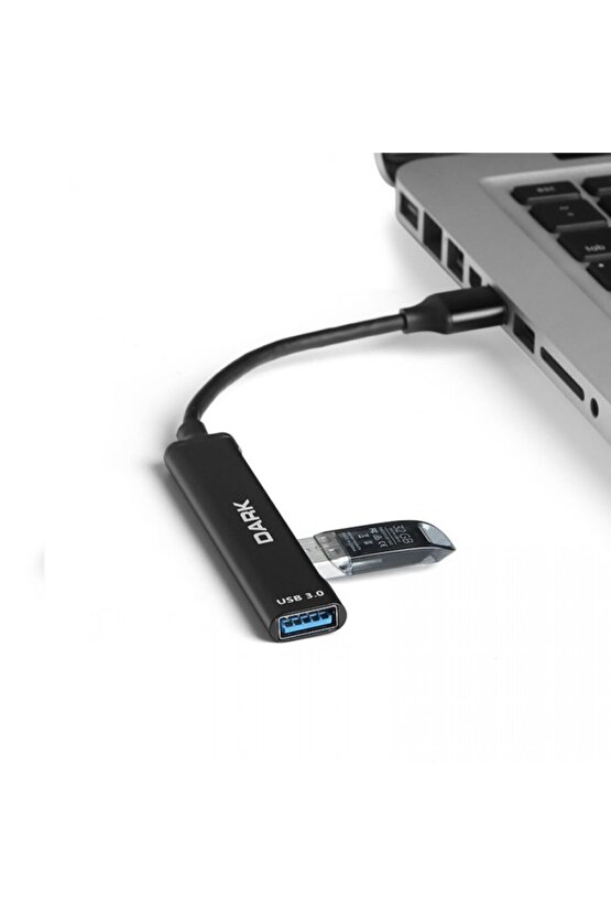 Connect Master X4 Dk-ac-usb310 4port Usb 3.0 Siyah Usb Çoklayıcı Hub