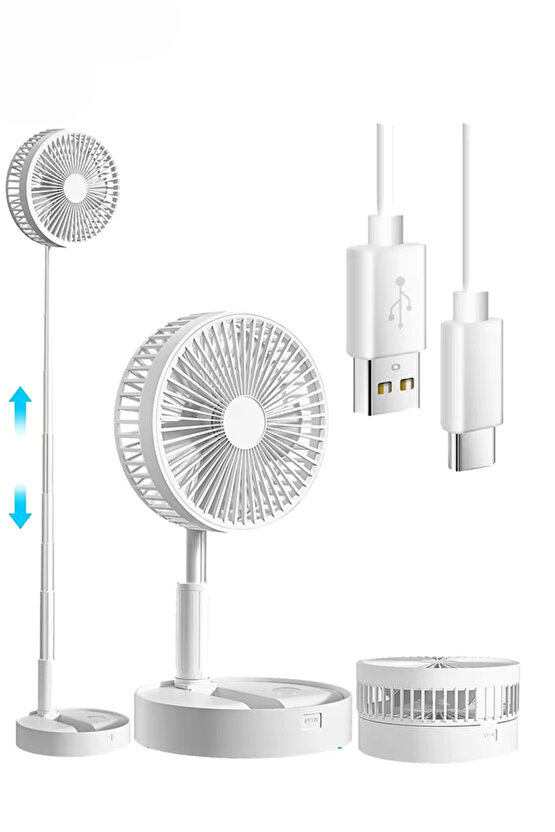 Yüksekliği Ayarlanır Sessiz Taşınabilir Katlanabilir Masaüstü Ayaklı Uzaktan Kumandalı Vantilatör