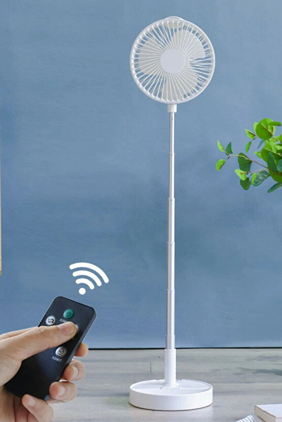 Yüksekliği Ayarlanır Sessiz Taşınabilir Katlanabilir Masaüstü Ayaklı Uzaktan Kumandalı Vantilatör