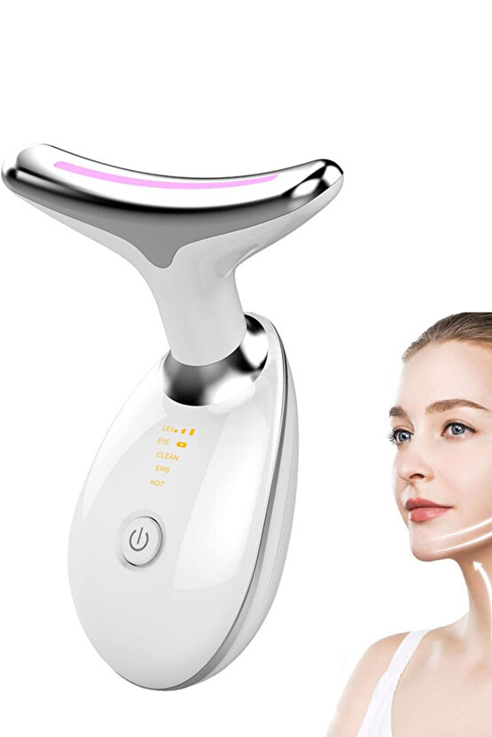 Yüz Ve Boyun Ems Güzellik Cihazı Gıdık,Sarkma,Yüz Cihaz Pilli Titreşimli