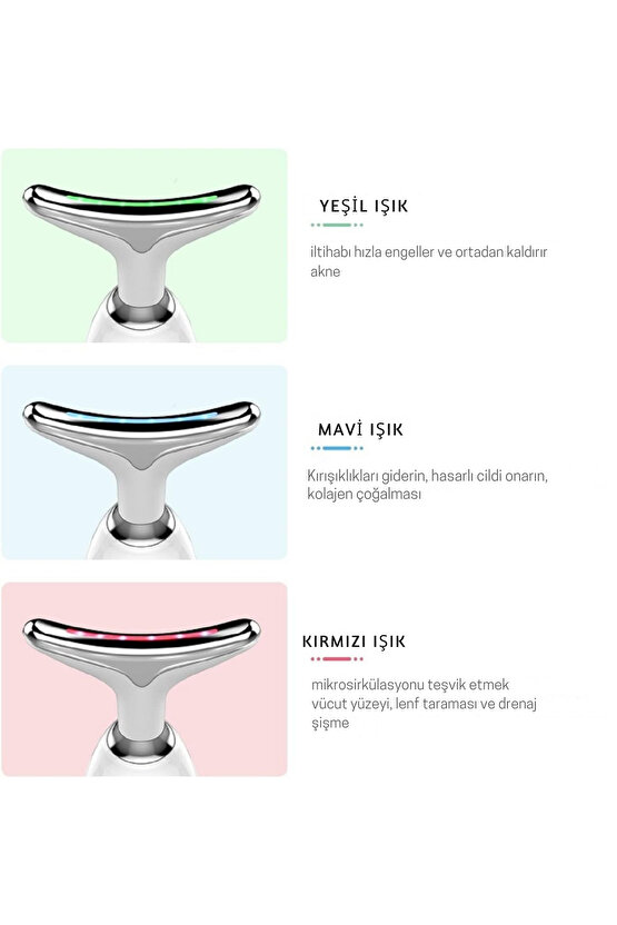 Yüz Ve Boyun Ems Güzellik Cihazı Gıdık,Sarkma,Yüz Cihaz Pilli Titreşimli